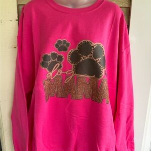 Bright Pink, X-Large Gildan Crew Sweatshirt. Personally Made